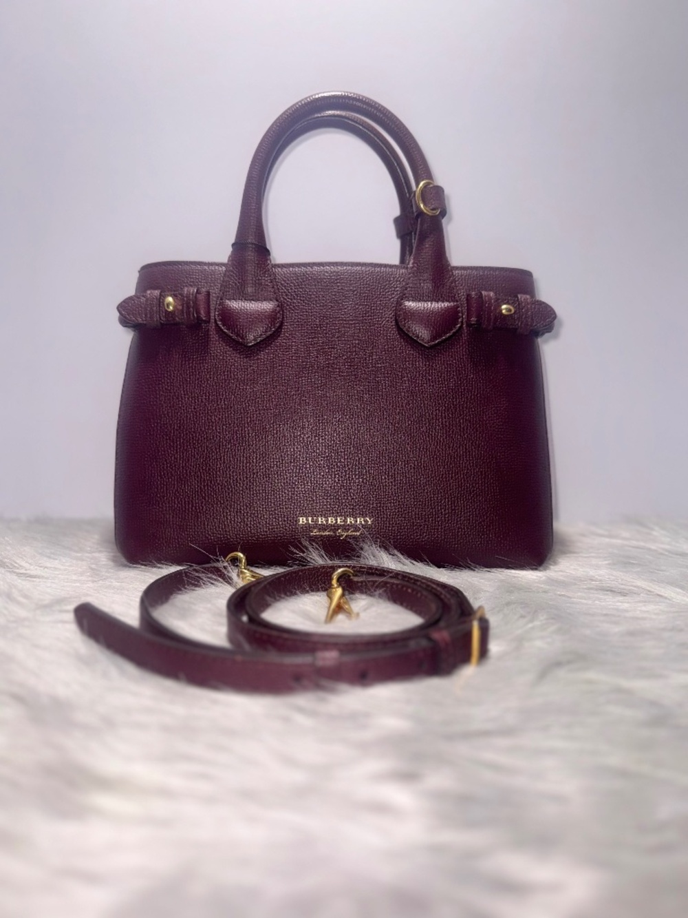Burberry Banner Tote Bag w/COA